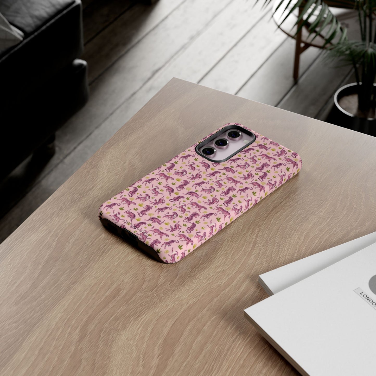 Pink Tiger Pattern Phone Case - Tough Cases