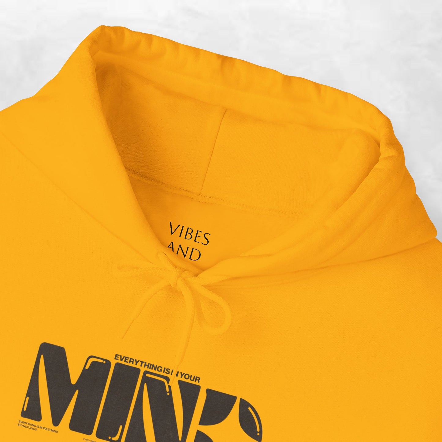 Mind Logo Hoodie — Minimalist Black Typography Pullover