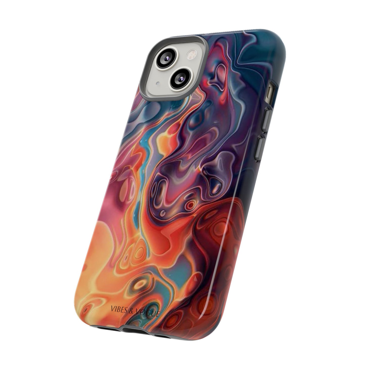 Colorful Phone Case, Abstract Print Cover, Tough Cases for Protection, Gift for Her, Modern Design, Trendy Mobile Accessory