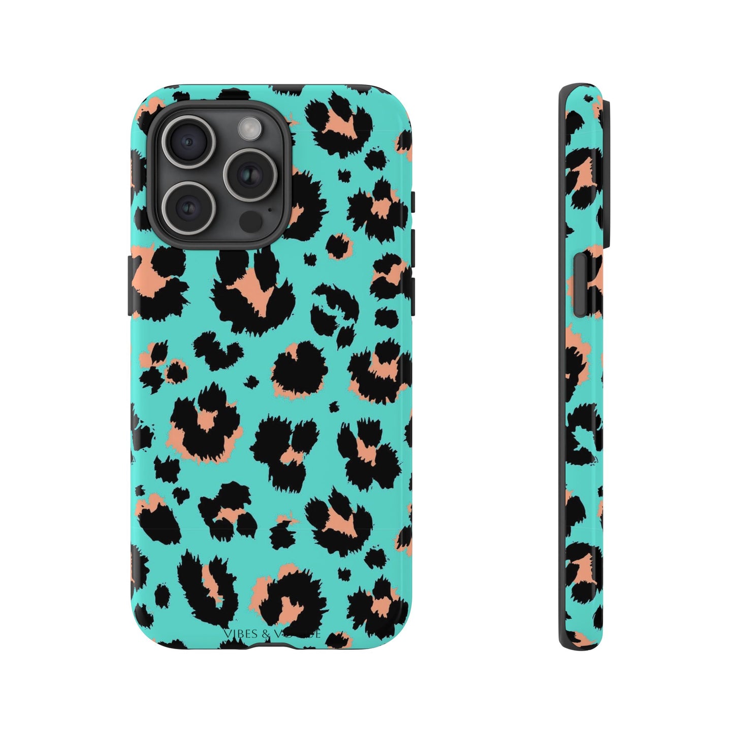 Leopard Print Phone Case, Tough Phone Case, Wild Style Accessory, Animal Print Cover, Stylish Phone Protection