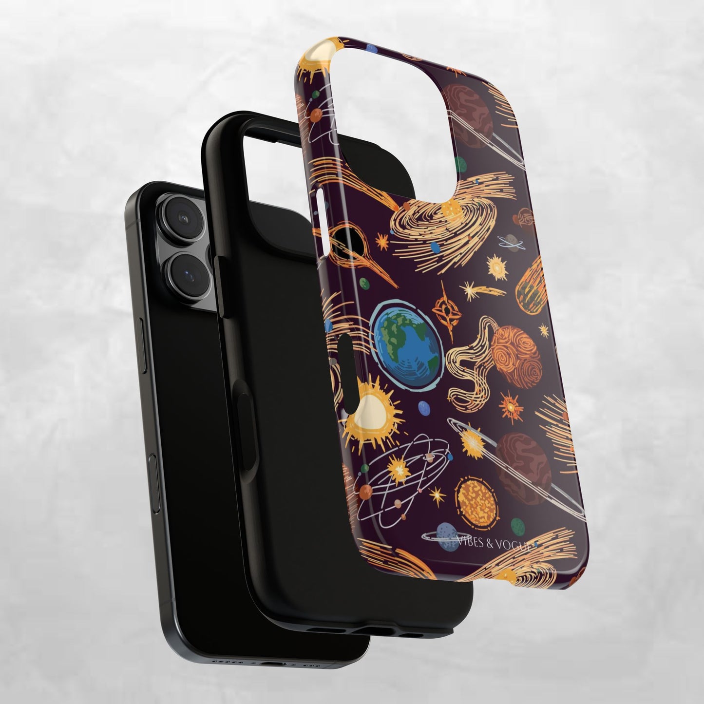 Space-Themed Phone Case - Cosmic Galaxy Design, Durable Protective Cover, Unique Gift, Celestial Lover's Accessory
