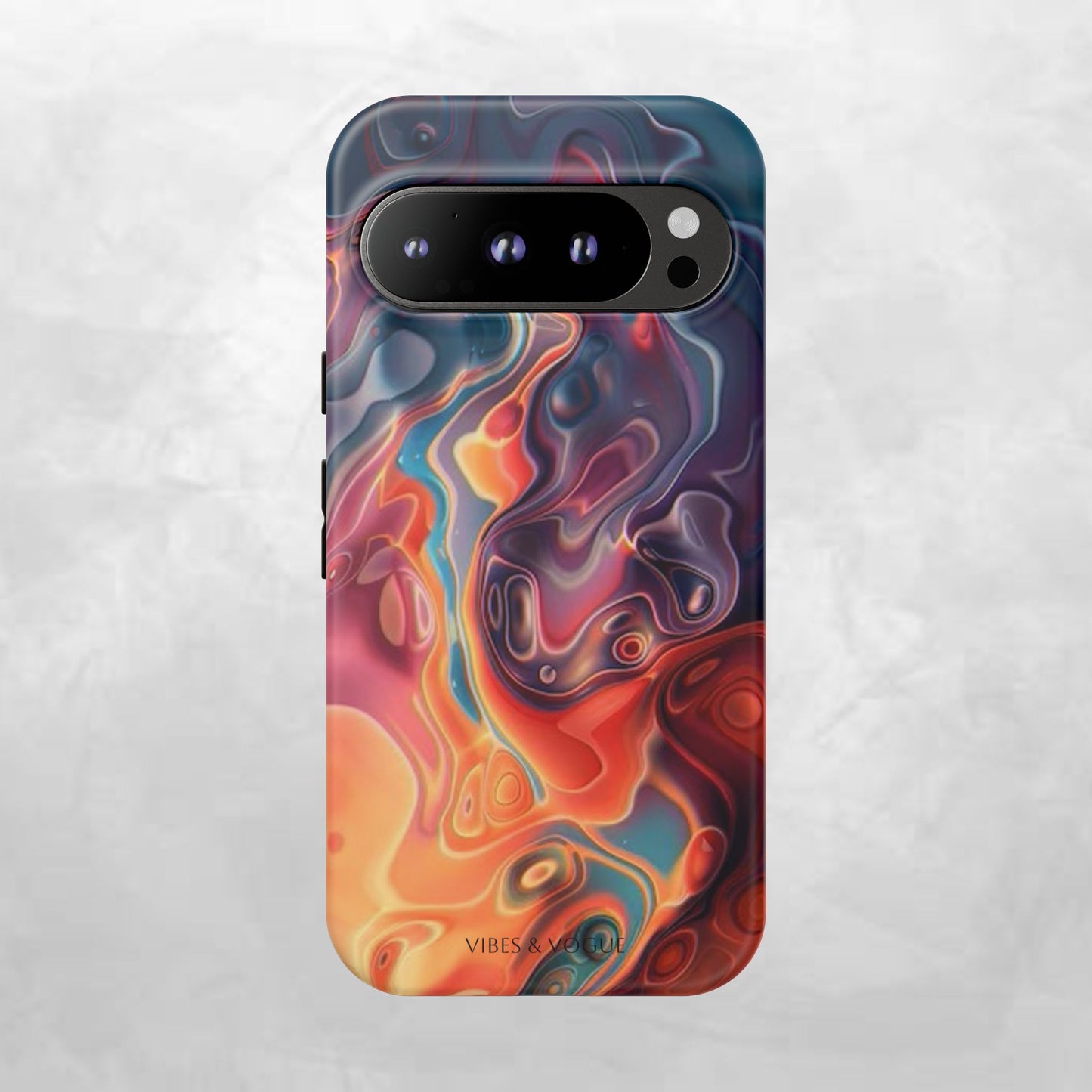 Colorful Phone Case, Abstract Print Cover, Tough Cases for Protection, Gift for Her, Modern Design, Trendy Mobile Accessory