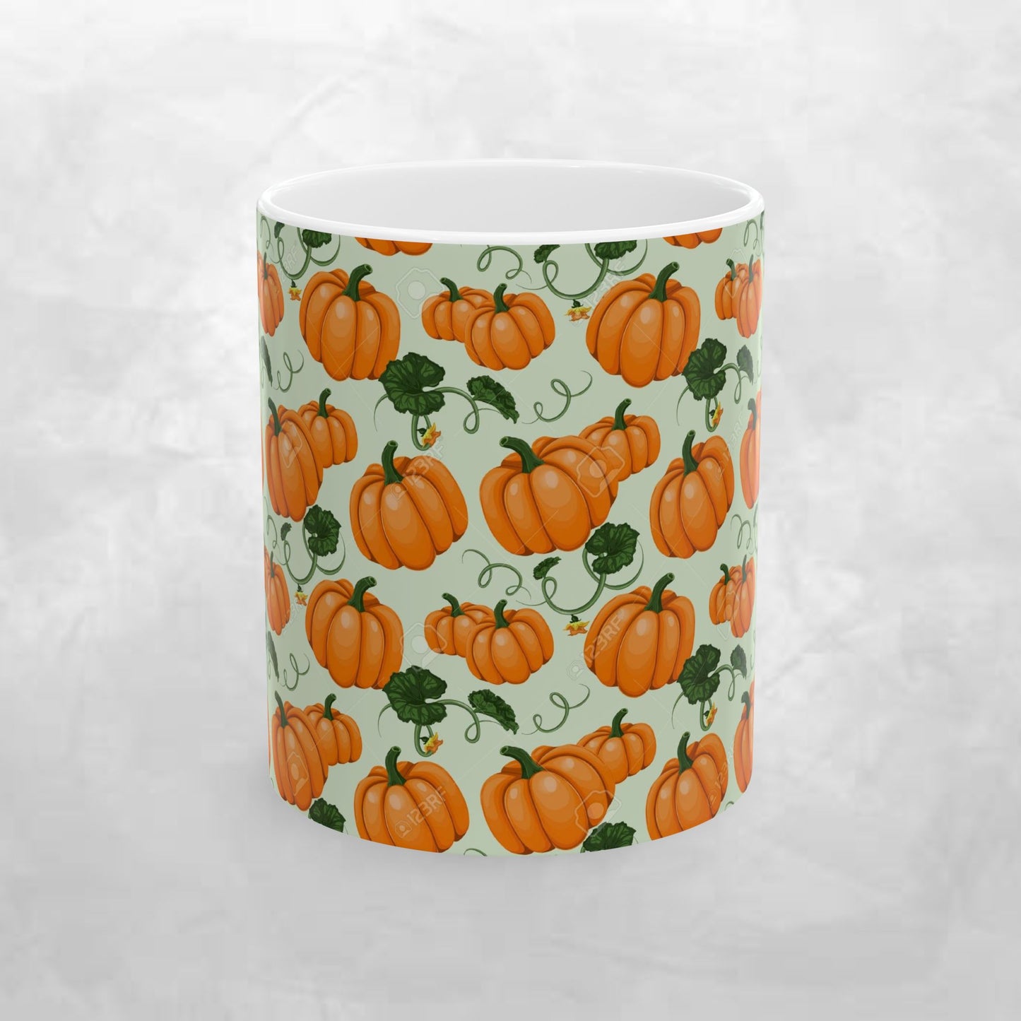 Festive Pumpkin Ceramic Mug (11oz, 15oz) - Perfect for Autumn and Halloween Celebrations