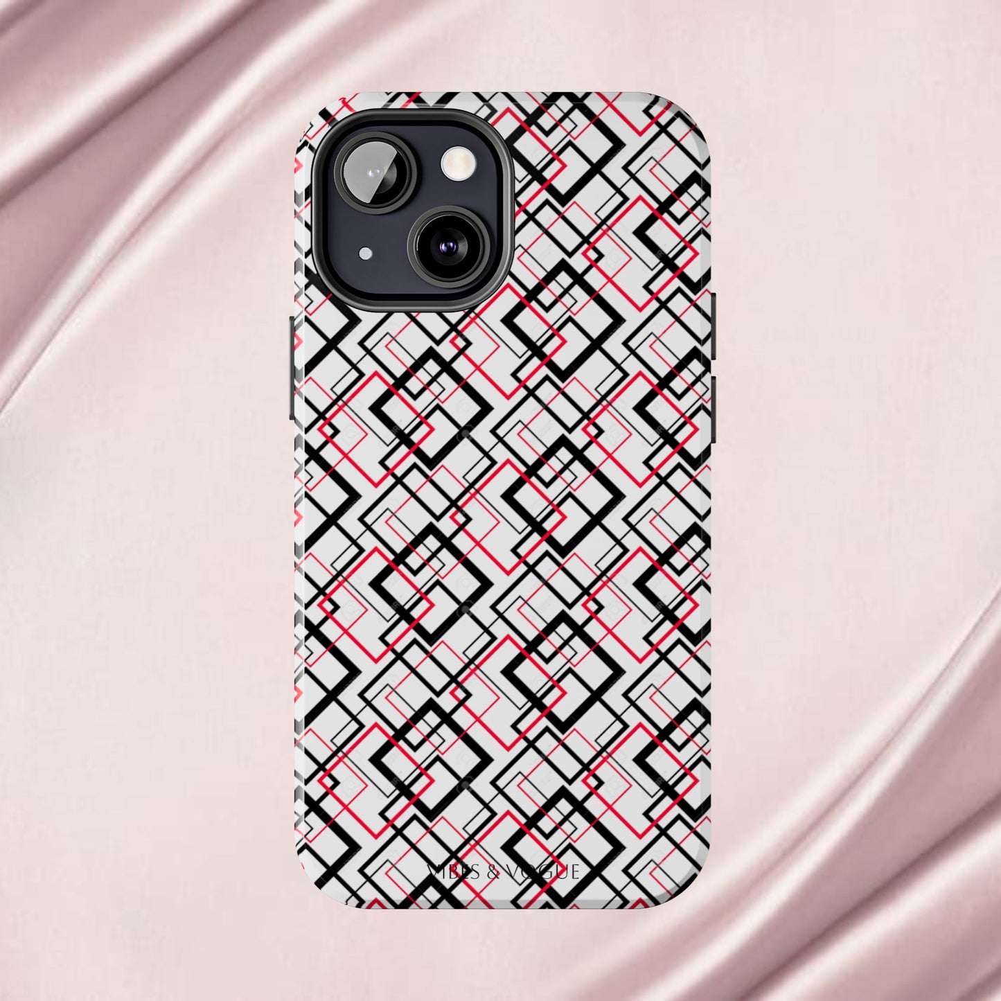 Stylish Geometric Tough Phone Case - Modern Design for Trendsetters