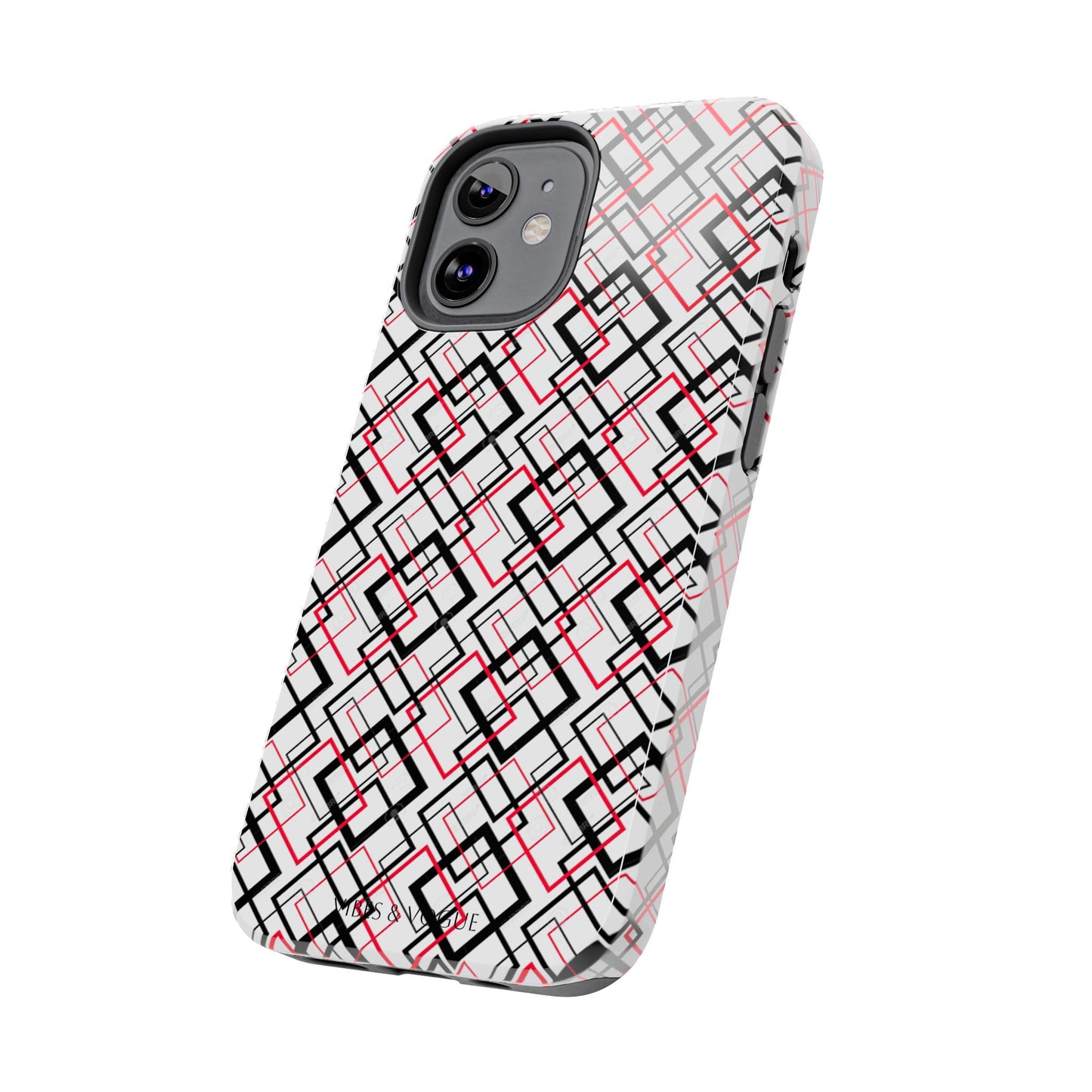 Stylish Geometric Tough Phone Case - Modern Design for Trendsetters
