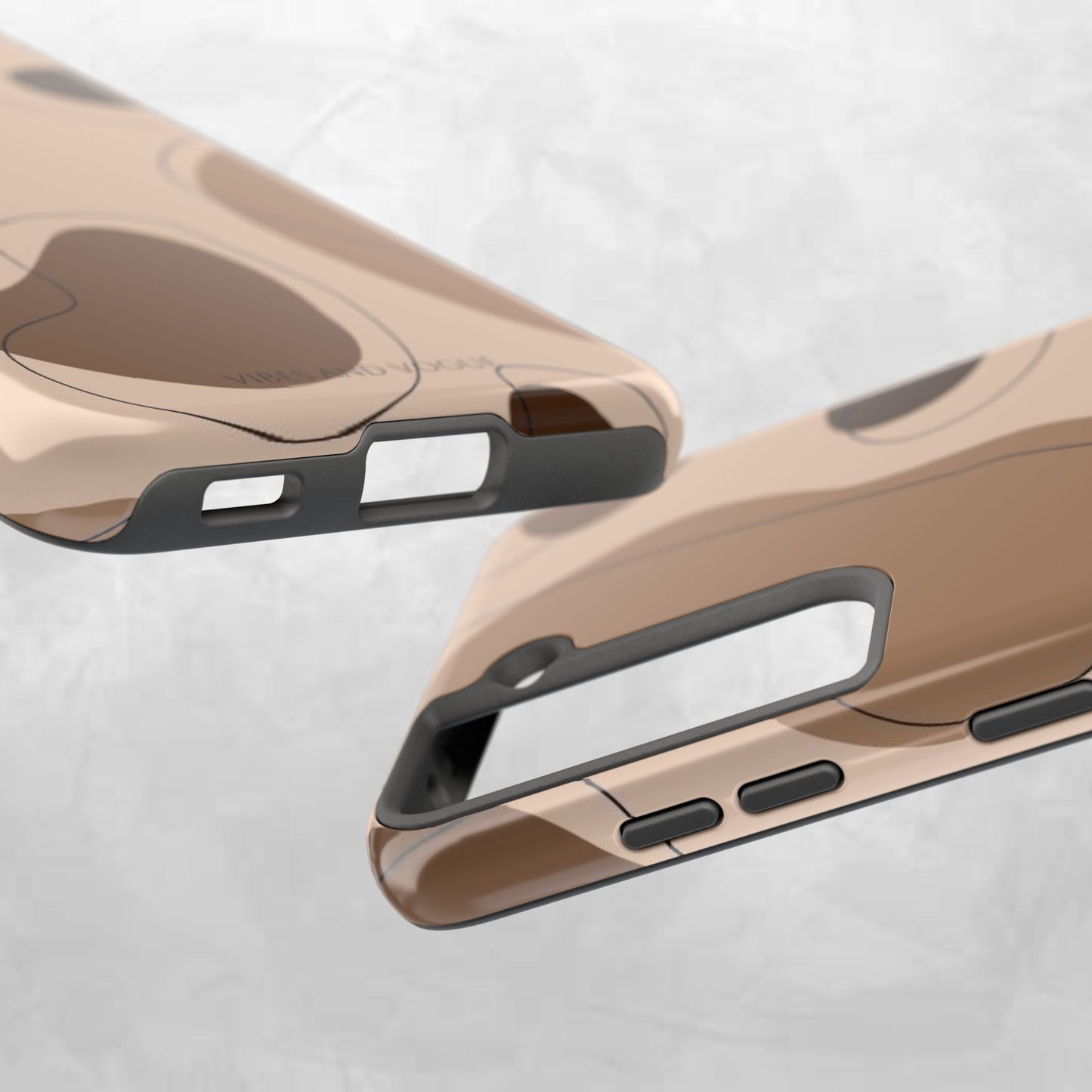 Abstract Brown Cowhide Tough Phone Case