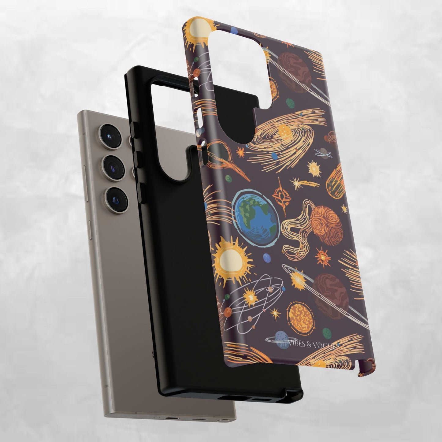 Space-Themed Phone Case - Cosmic Galaxy Design, Durable Protective Cover, Unique Gift, Celestial Lover's Accessory