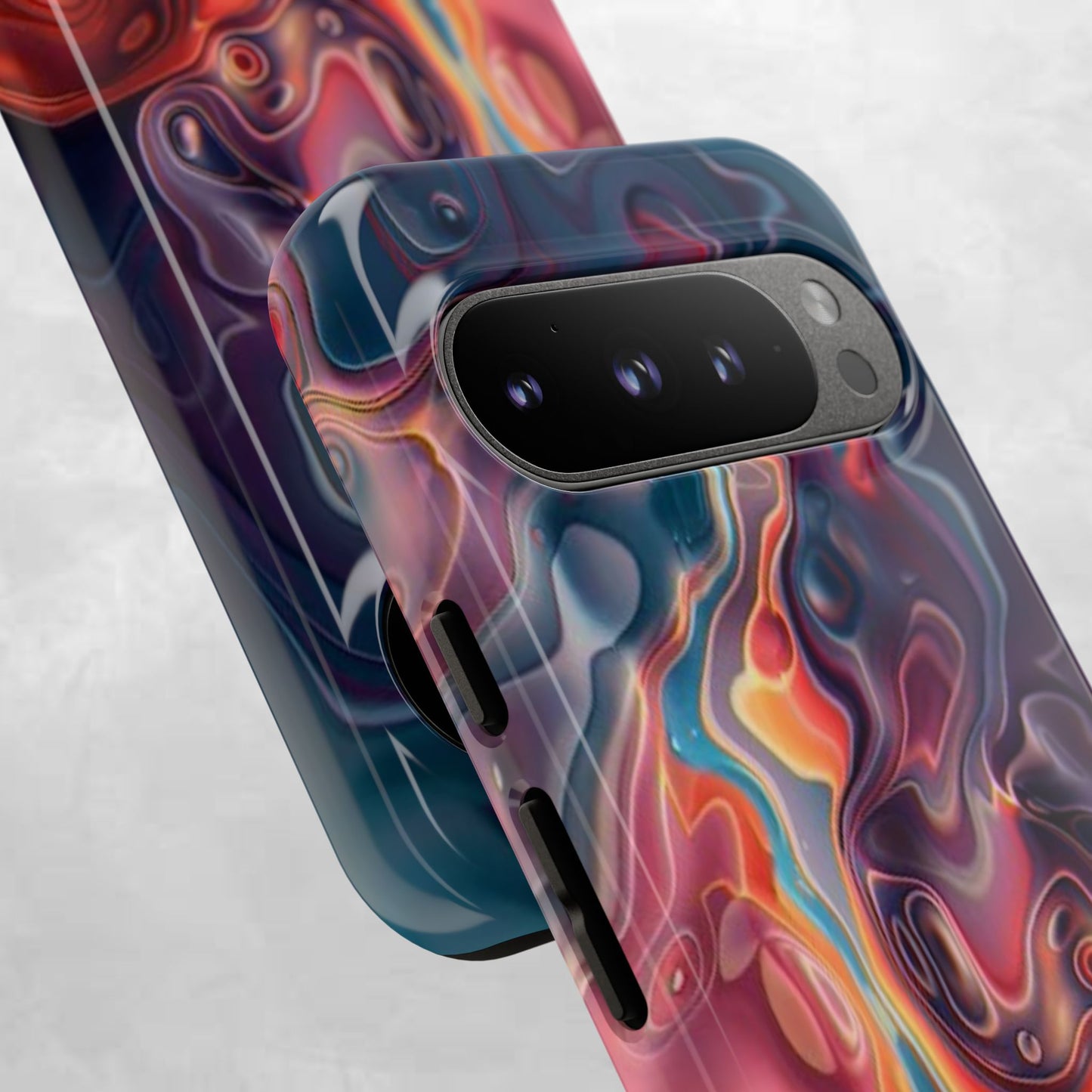 Colorful Phone Case, Abstract Print Cover, Tough Cases for Protection, Gift for Her, Modern Design, Trendy Mobile Accessory