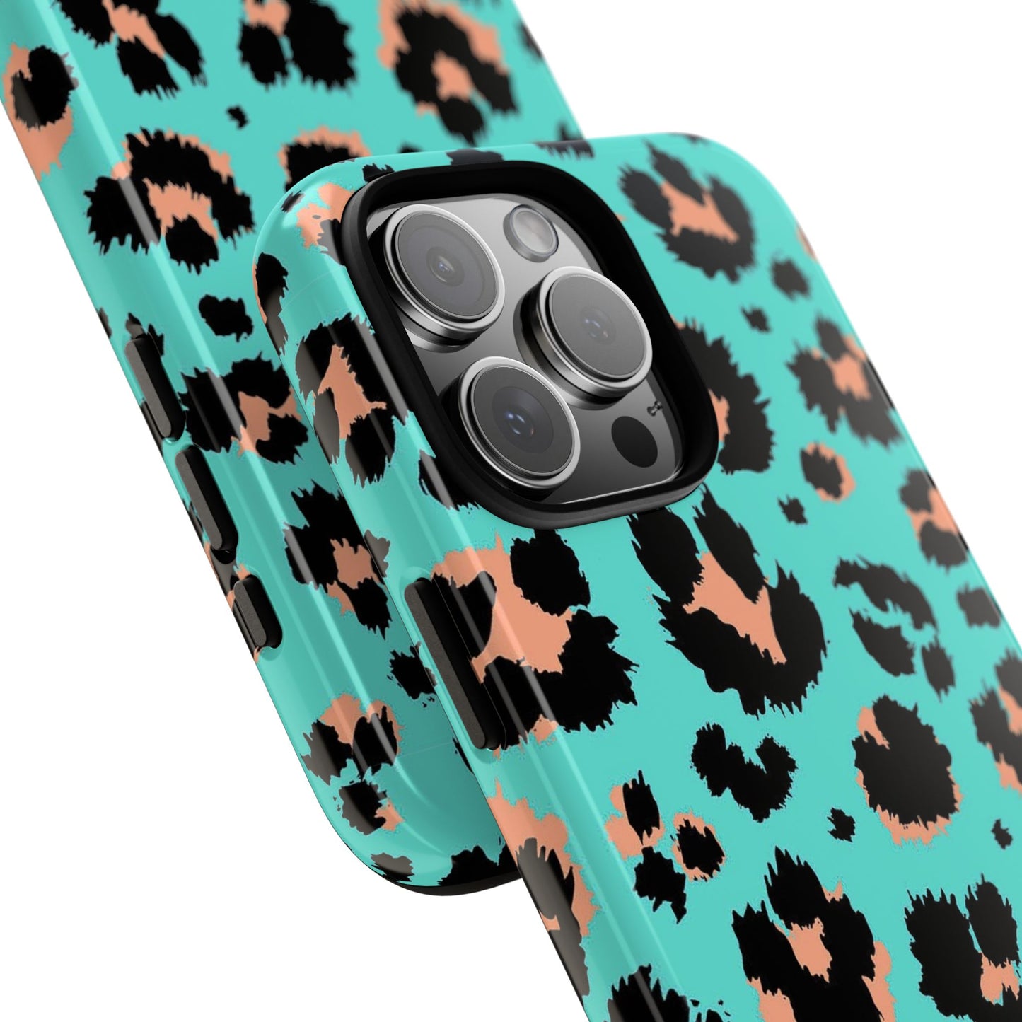 Leopard Print Phone Case, Tough Phone Case, Wild Style Accessory, Animal Print Cover, Stylish Phone Protection