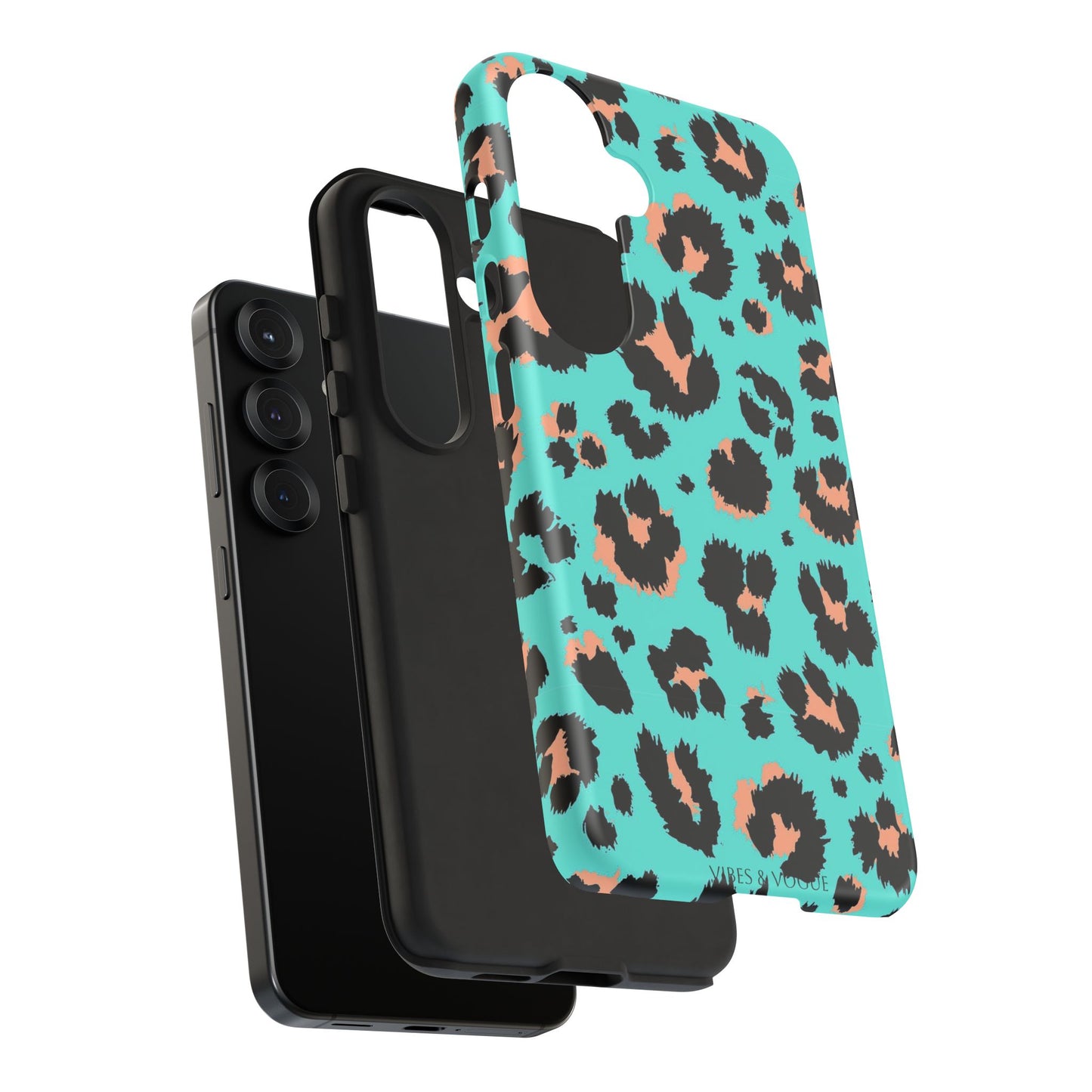 Leopard Print Phone Case, Tough Phone Case, Wild Style Accessory, Animal Print Cover, Stylish Phone Protection