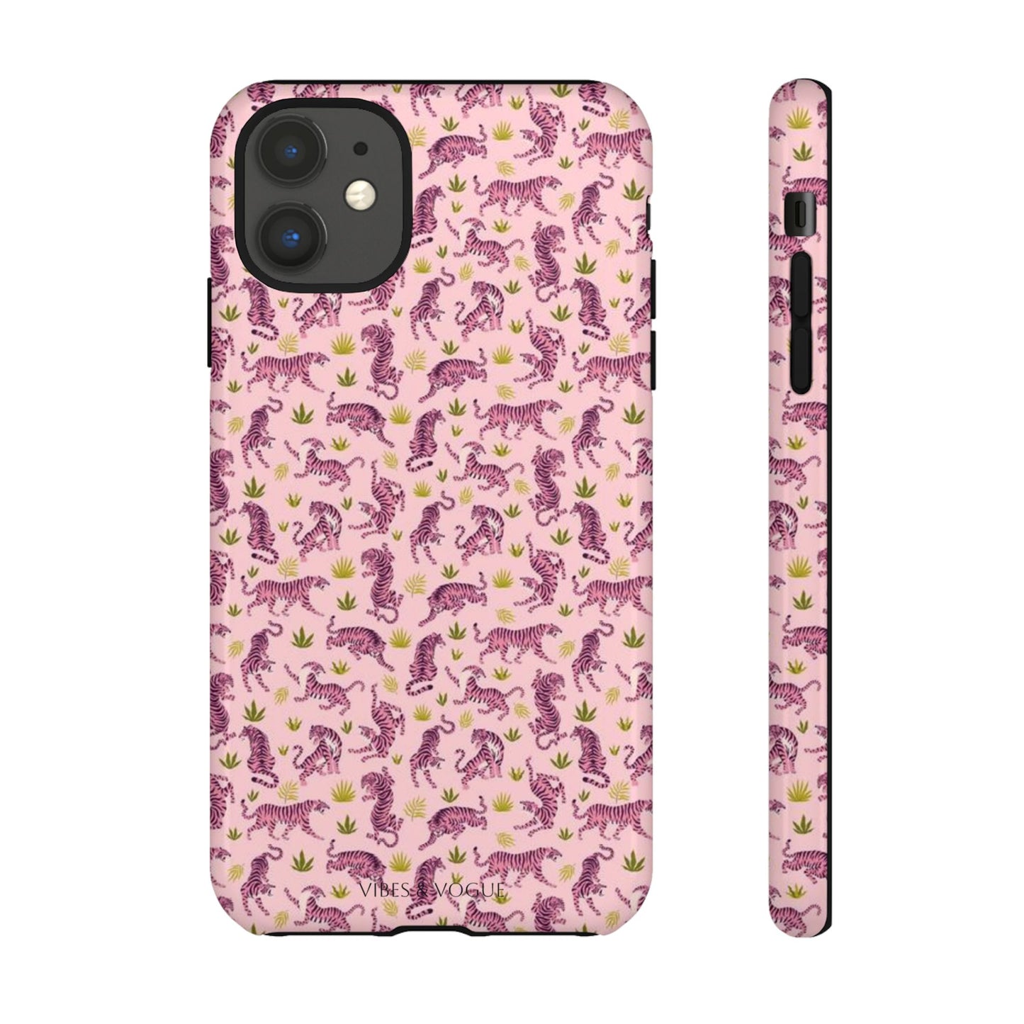 Pink Tiger Pattern Phone Case - Tough Cases