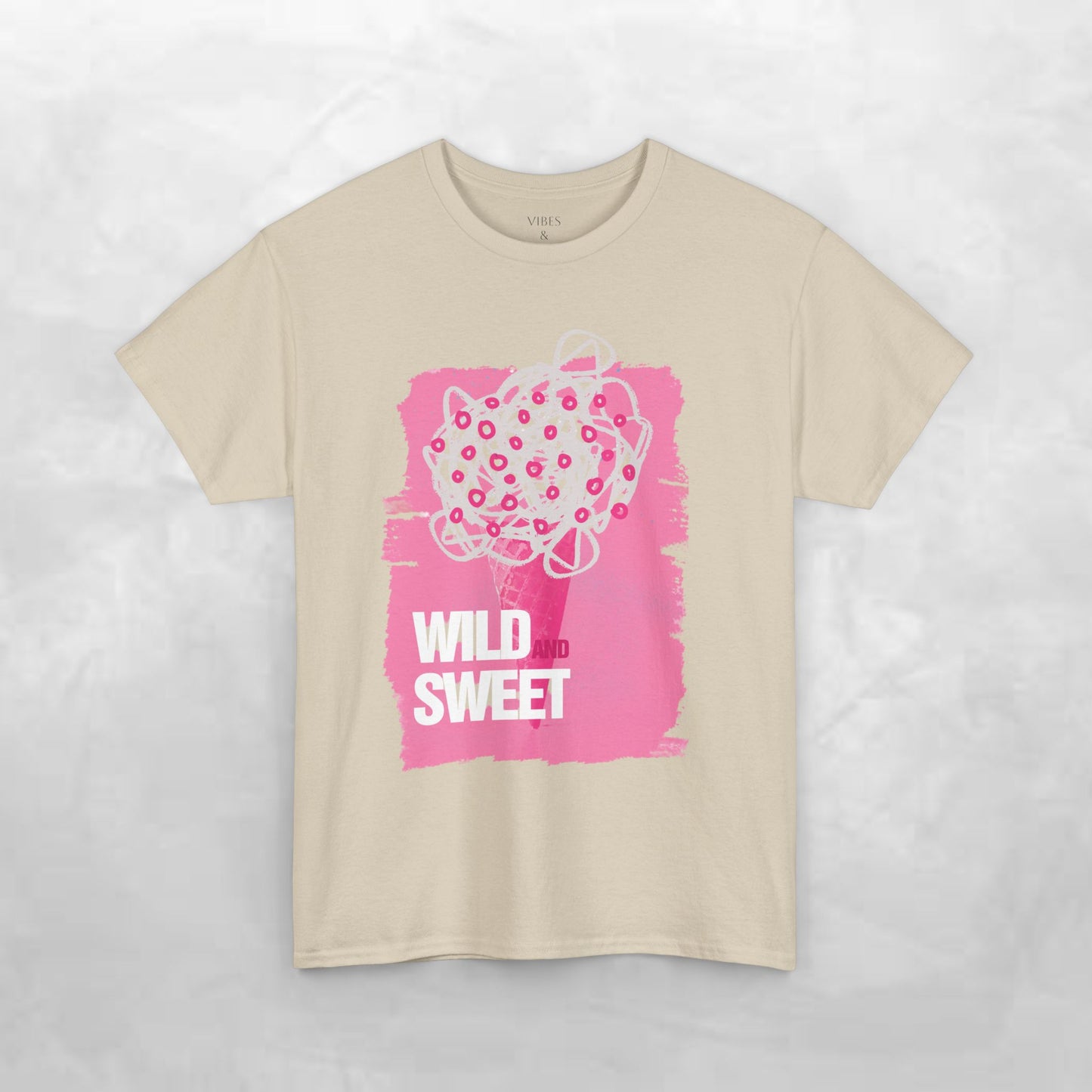 Wild and Sweet Unisex Heavy Cotton Tee - Playful Graphic Shirt for Fun-Loving Individuals