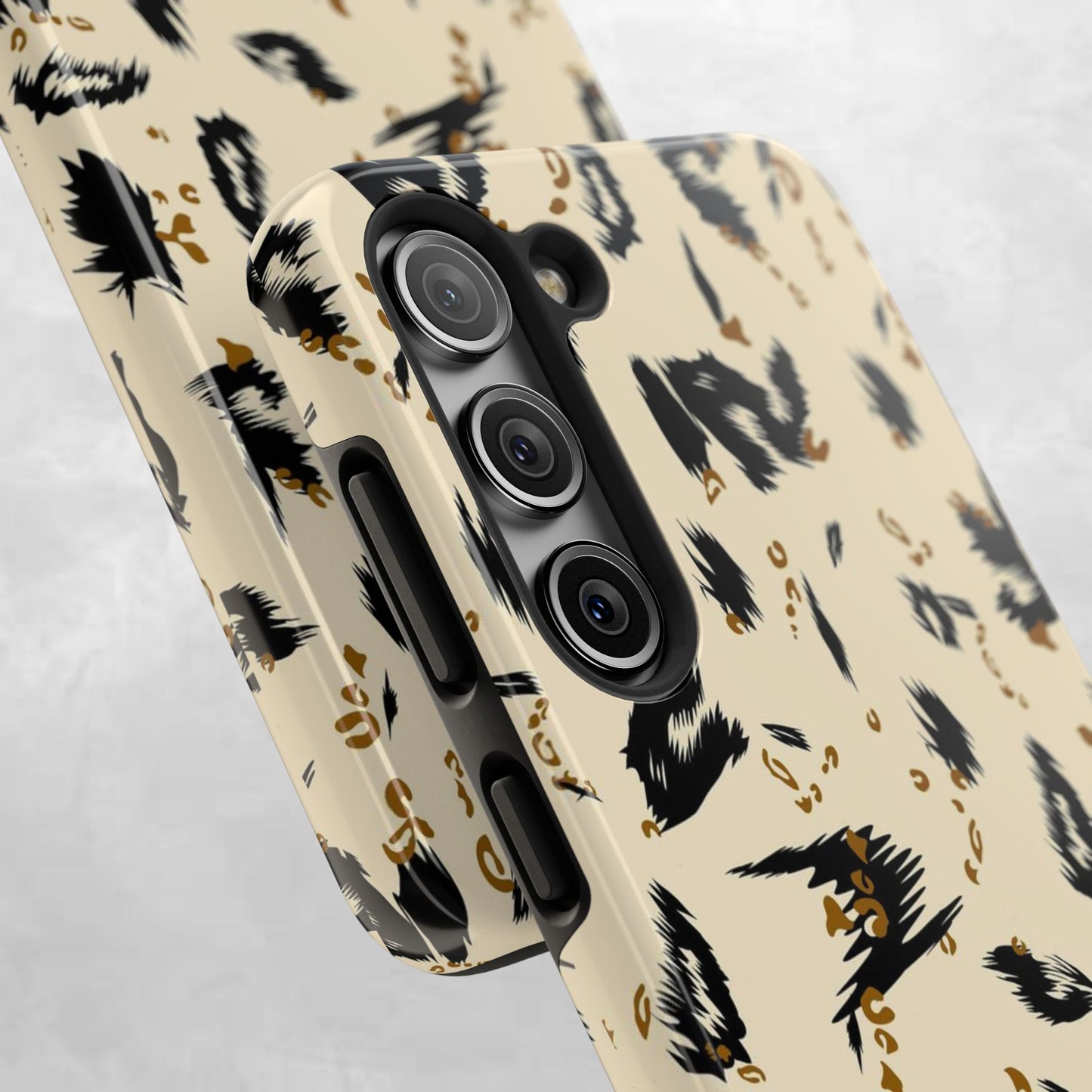 Leopard Splash Tough Phone Case — Protective Animal Print iPhone Cover