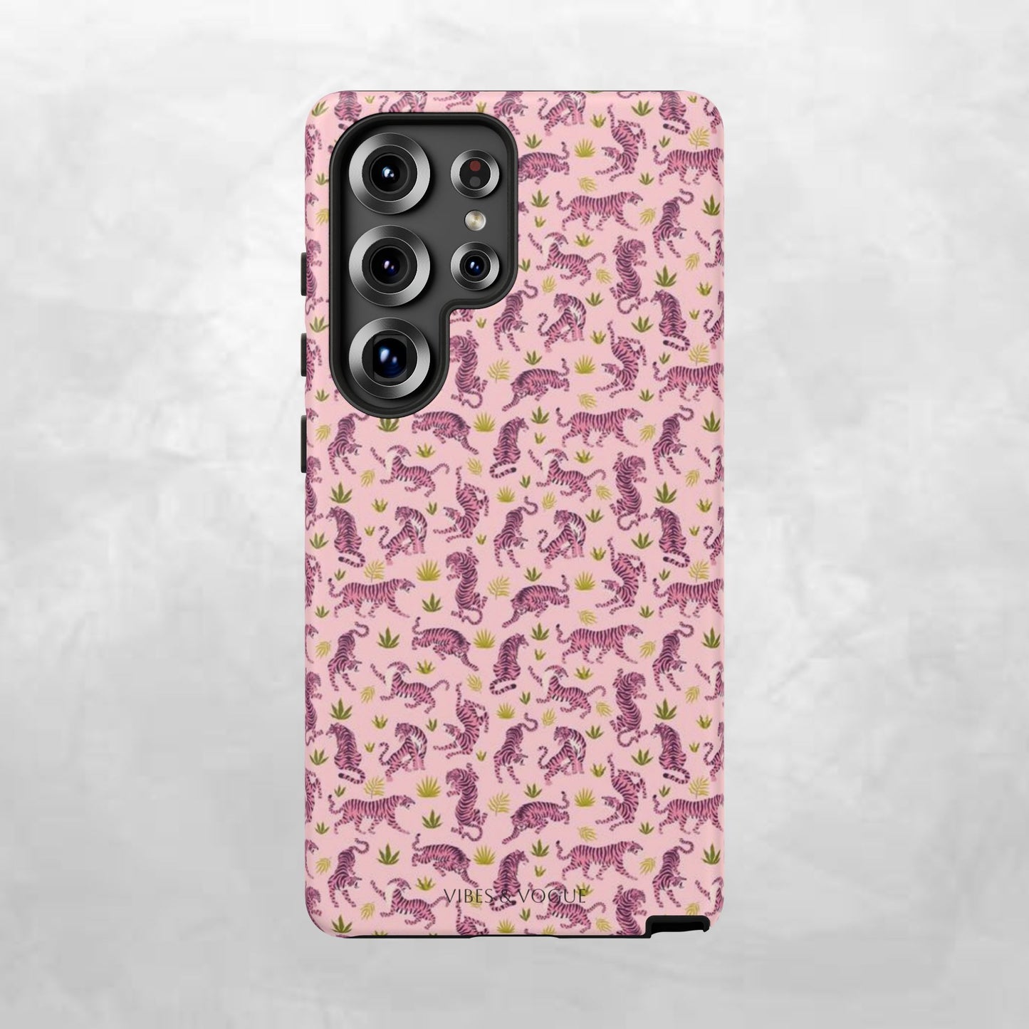 Pink Tiger Pattern Phone Case - Tough Cases