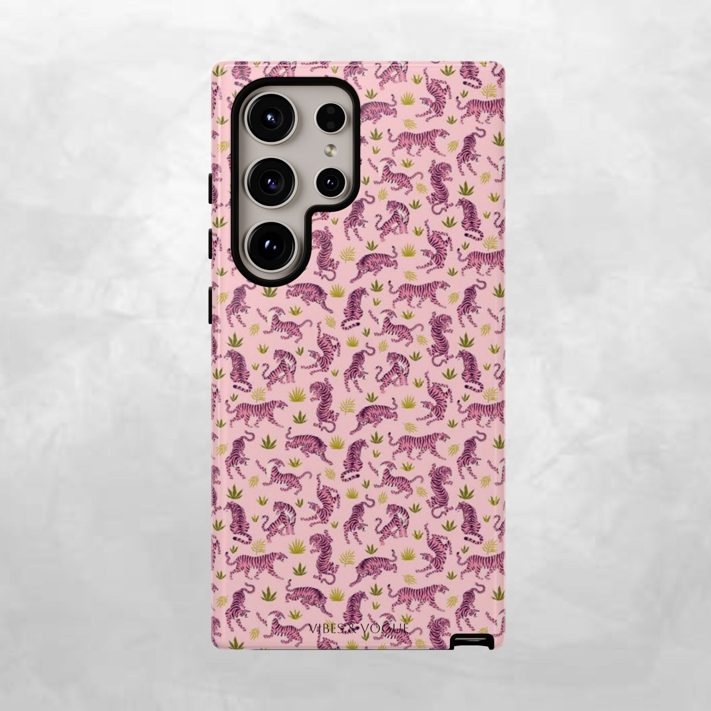 Pink Tiger Pattern Phone Case - Tough Cases