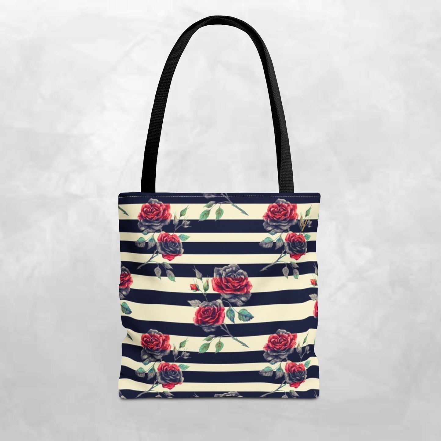 Chic Floral Tote Bag, Stylish Eco-Friendly Bag, Rose Pattern Shopping Tote, Gift for Her, Everyday Handbag, Floral Fashion