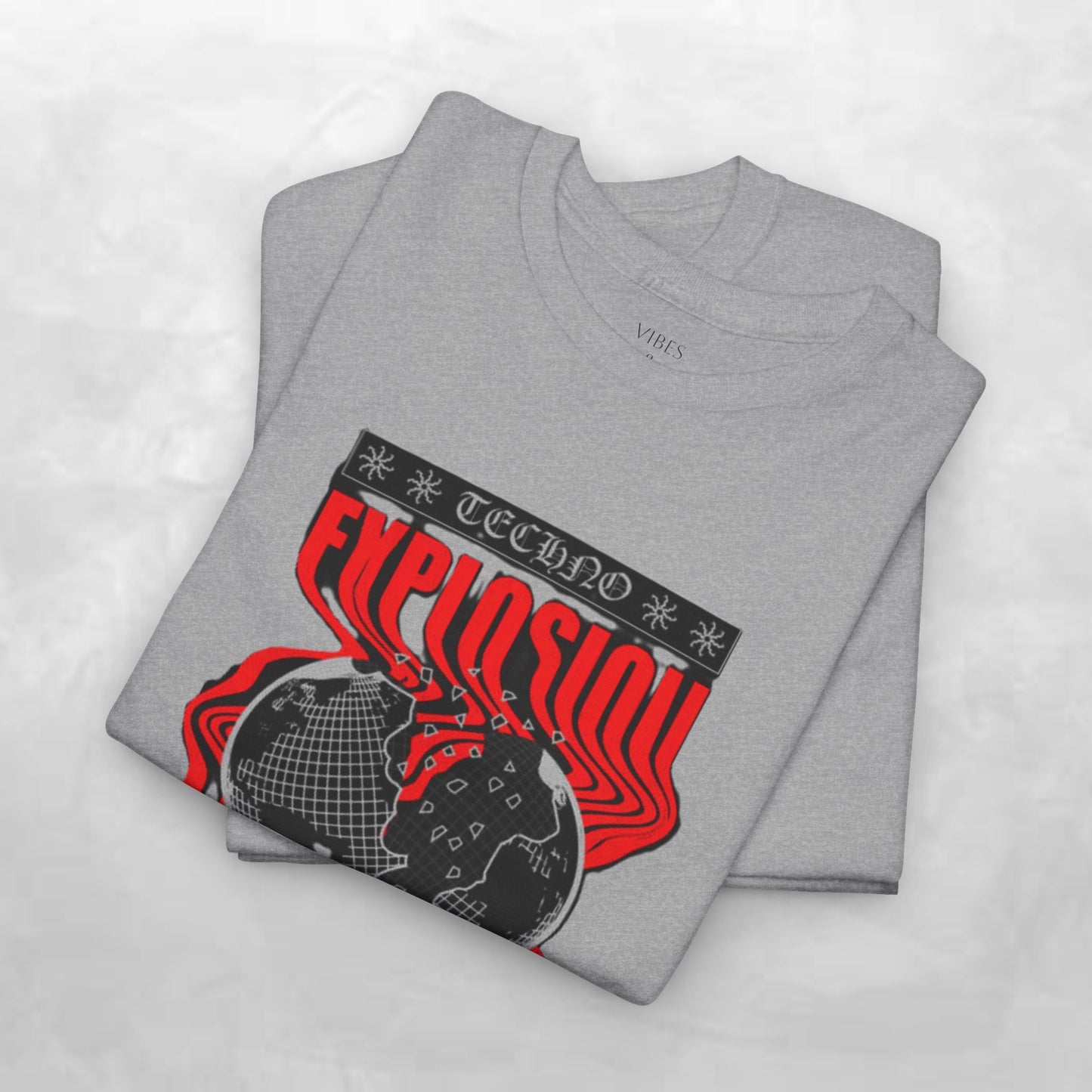 Graphic Tee for Music Lovers, Retro Explosion Design, Unisex Cotton Shirt, Perfect for Festivals, Concerts, Gift Idea