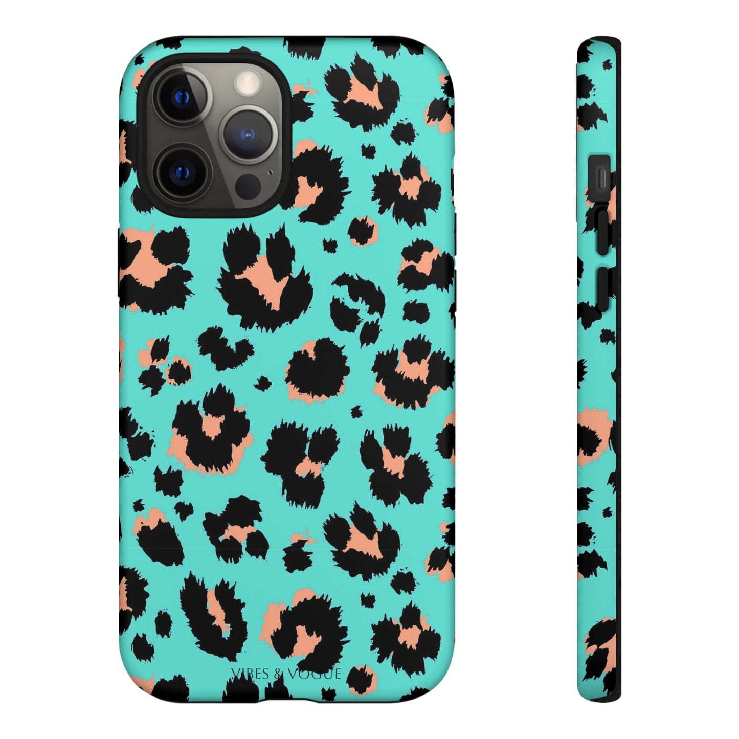 Leopard Print Phone Case, Tough Phone Case, Wild Style Accessory, Animal Print Cover, Stylish Phone Protection