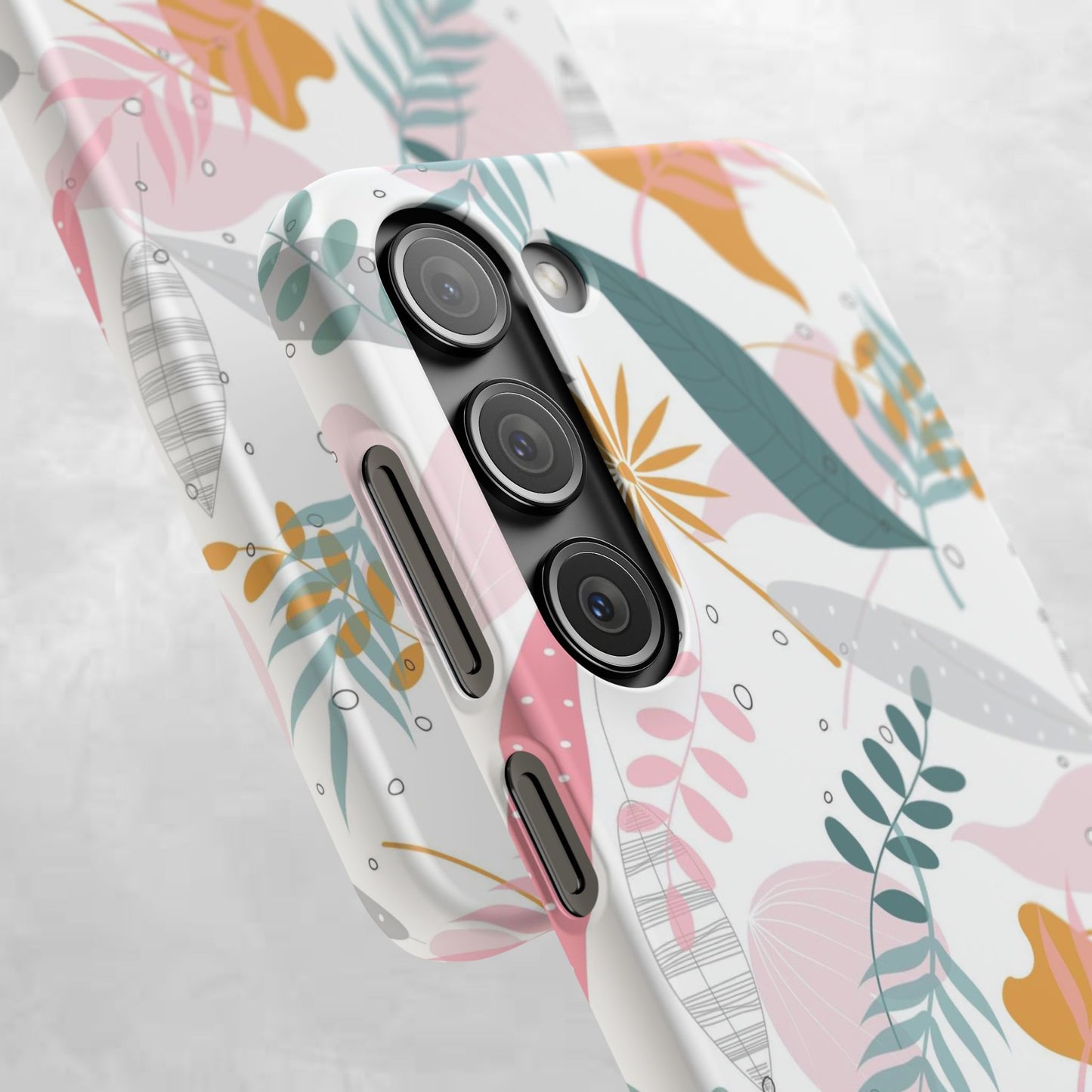 Floral Snap Case - Stylish Phone Protector with Botanical Design