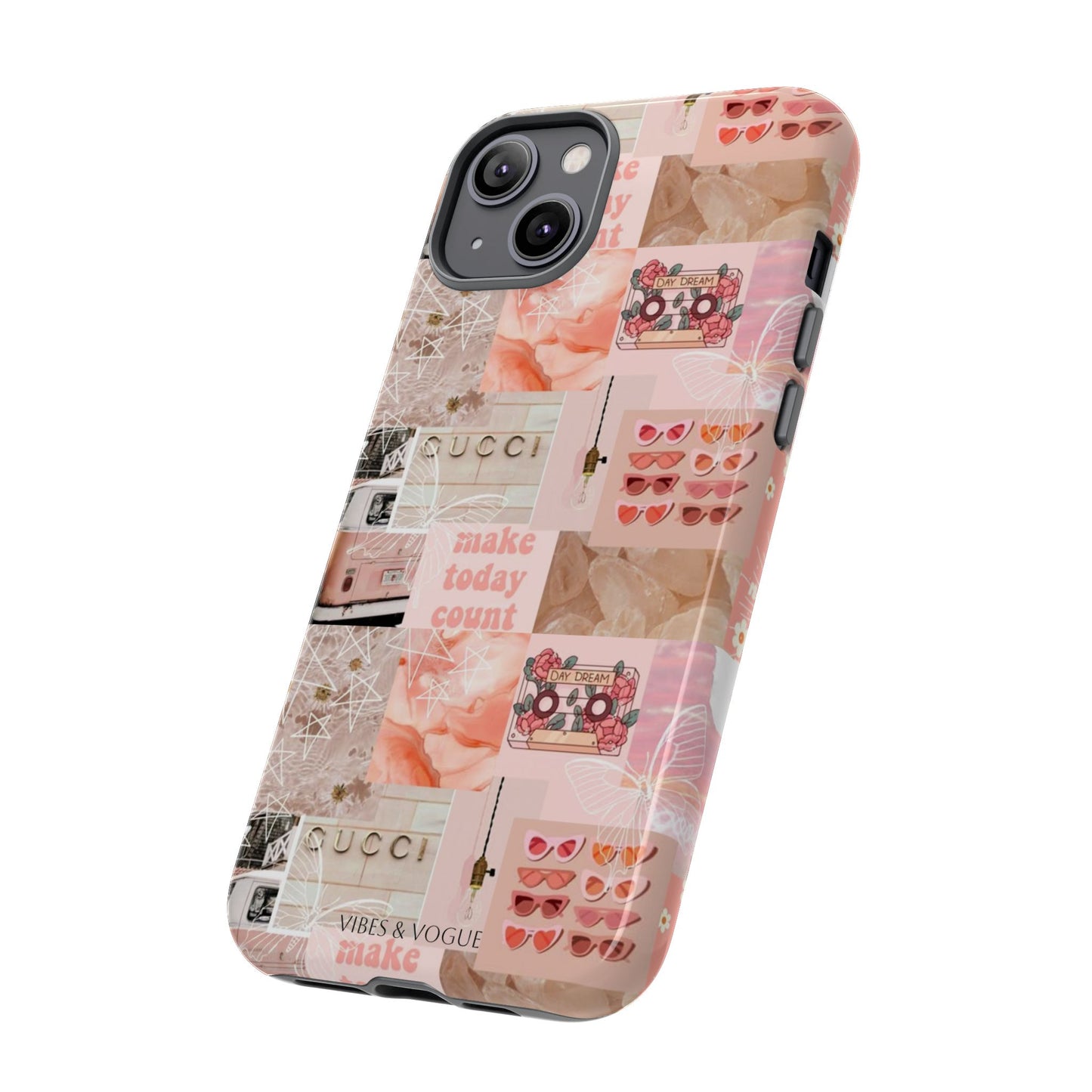 Stylish Phone Case for Trendsetters, Customizable Smartphone Cover, Vibes & Vogue Design, Floral Aesthetic Gift, Unique Tech Accessory
