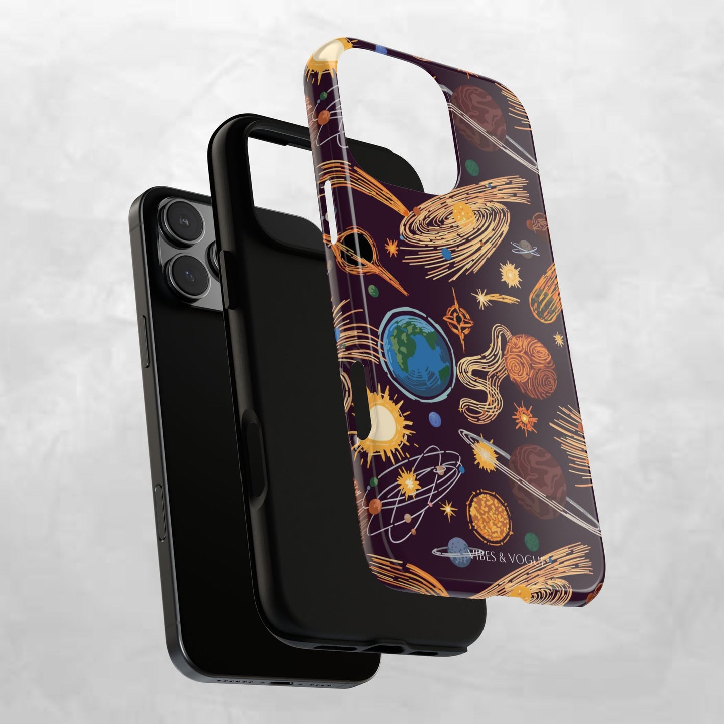Space-Themed Phone Case - Cosmic Galaxy Design, Durable Protective Cover, Unique Gift, Celestial Lover's Accessory