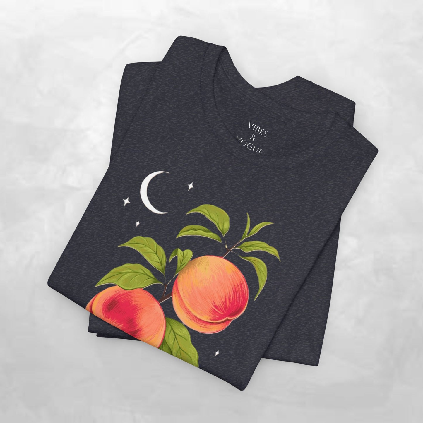Peachy Summer Vibes Tee - Unisex Jersey Short Sleeve Shirt, Casual Wear, Gift for Her, Summer Fashion, Peach Design, Birthday Gift