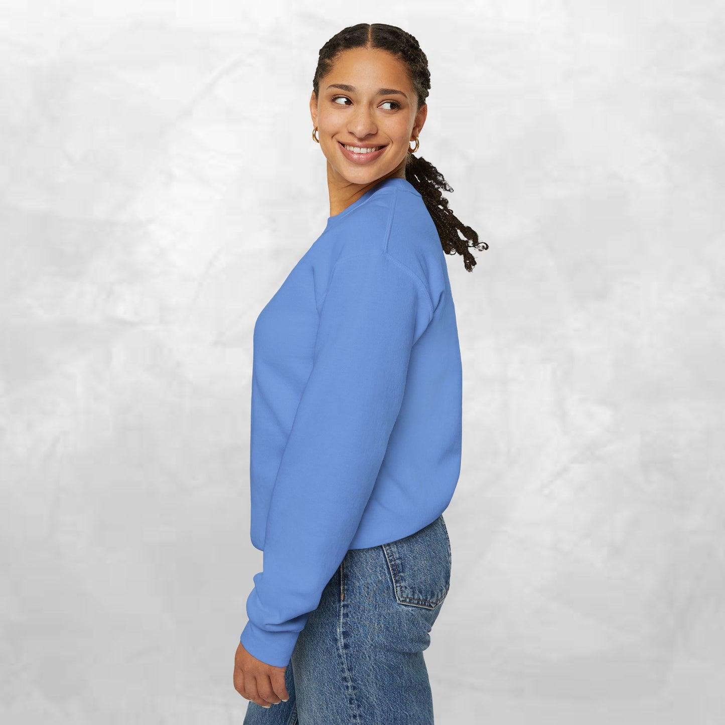 Minimal 'Do Something' Crewneck Sweatshirt