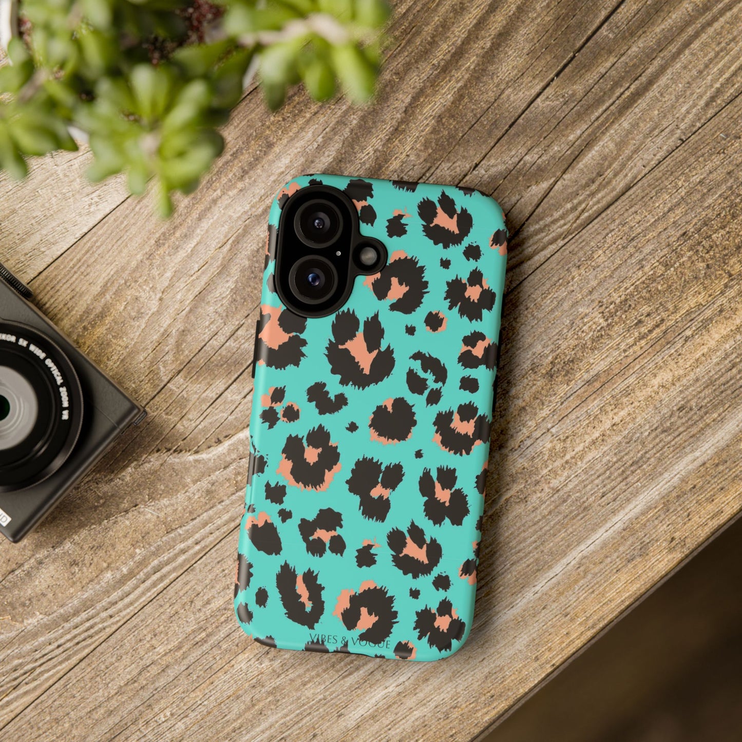 Leopard Print Phone Case, Tough Phone Case, Wild Style Accessory, Animal Print Cover, Stylish Phone Protection
