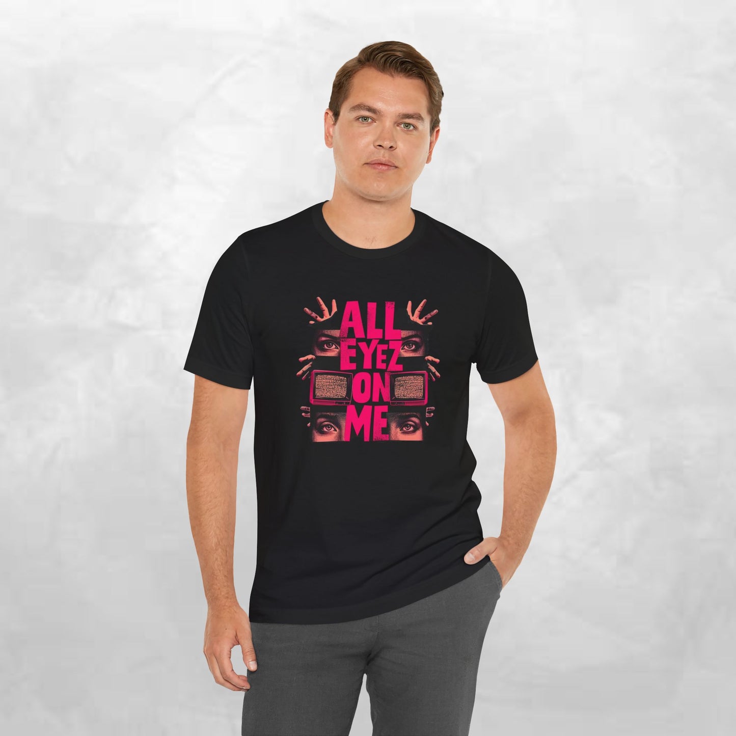 All Eyez On Me T-Shirt — Bold Retro Eyes Graphic Tee