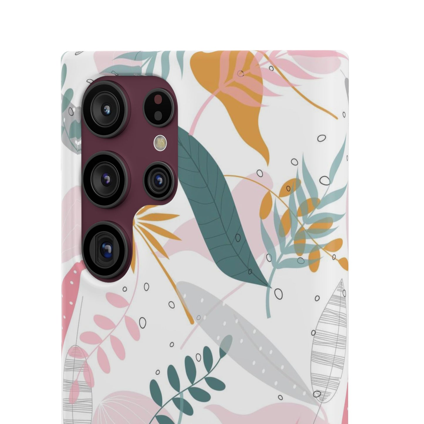Floral Snap Case - Stylish Phone Protector with Botanical Design