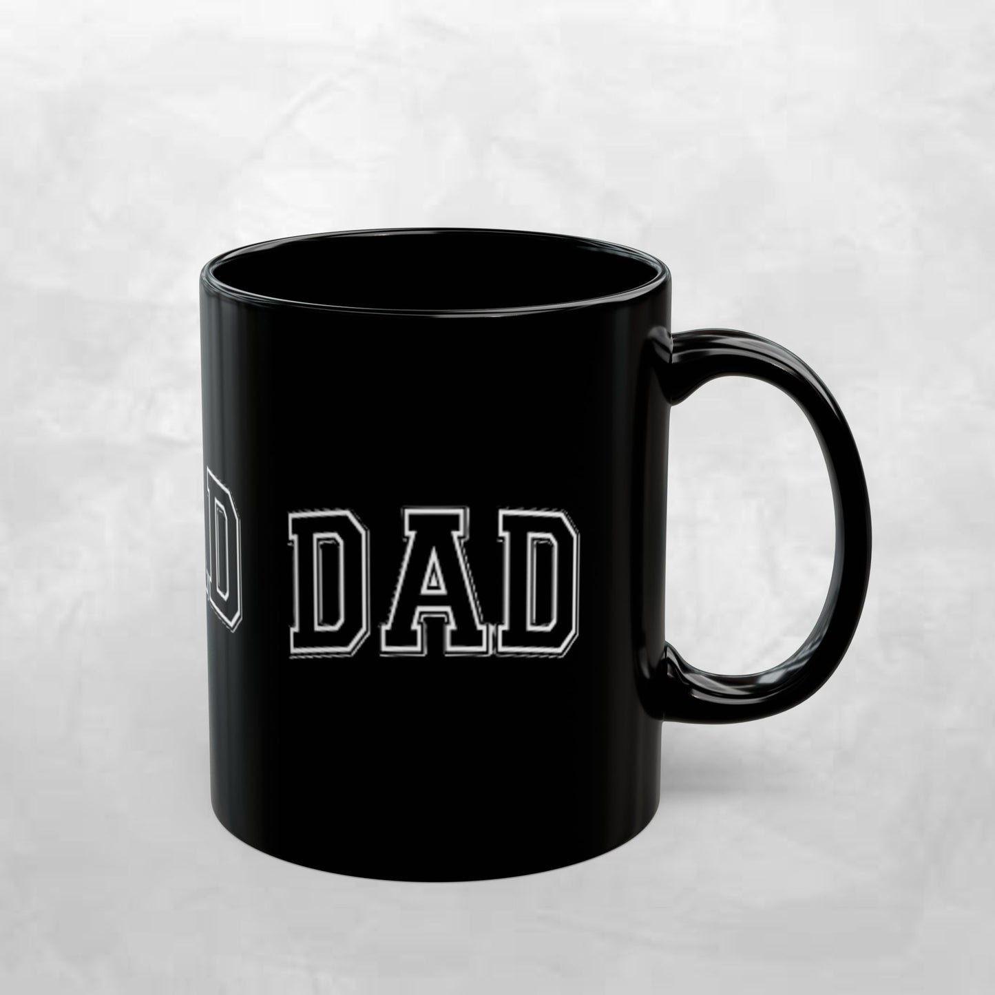 Personalized Dad Mug, Black Coffee Cup for Father’s Day, Gift for Dads, Customizable Drinkware, Unique Dad Gift Idea, Coffee Lover Mug