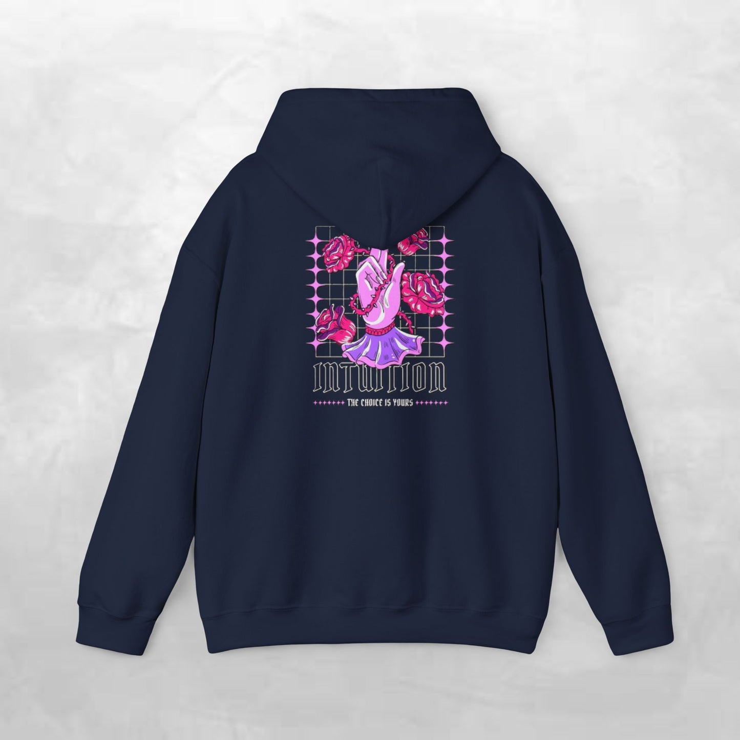 Intuitive Blooms Hoodie, Cozy Sweatshirt, Artistic Apparel, Unique Gift, Comfortable Fashion