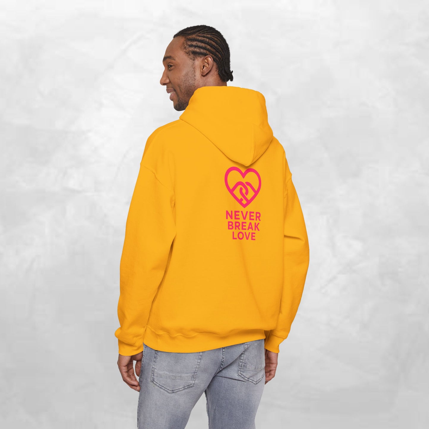 Never Break Love Hoodie, Unisex Sweatshirt, Cute Gift for Couples, Valentine’s