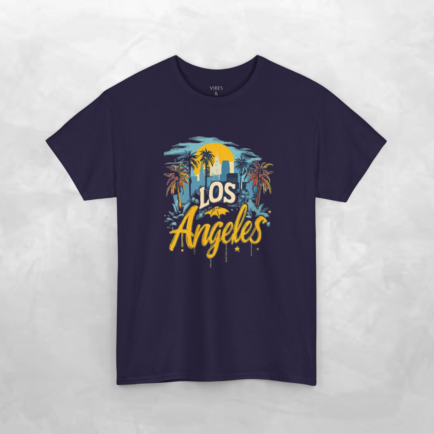 Los Angeles Sunset Unisex Heavy Cotton Tee - Casual Comfortable Streetwear