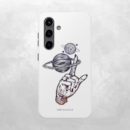 Cosmic Tattoo Phone Case, Unique Galaxy Cell Phone Cover, Gift for Astronomers, Trendy Space Phone Protector, Birthday and Holiday Gift
