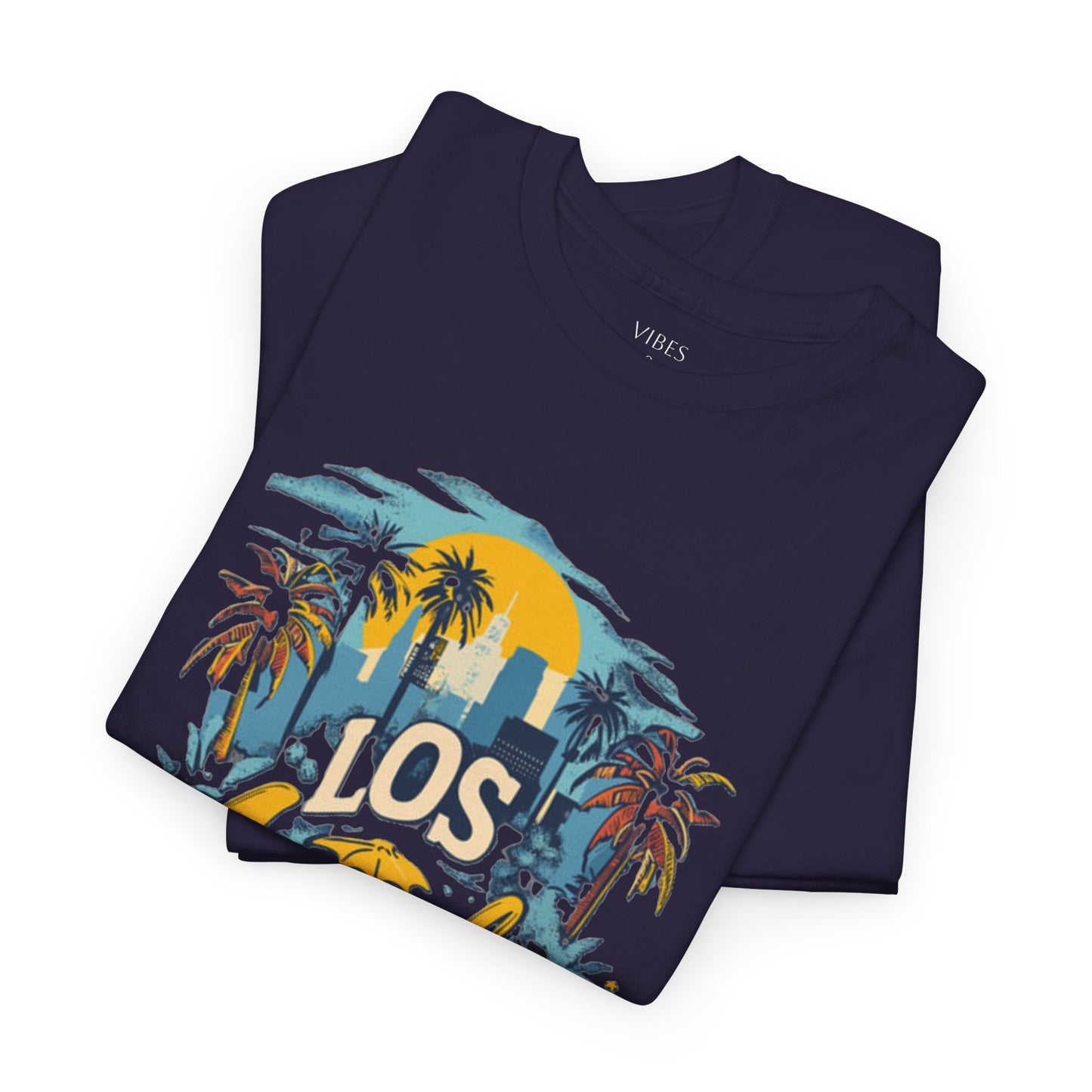Los Angeles Sunset Unisex Heavy Cotton Tee - Casual Comfortable Streetwear