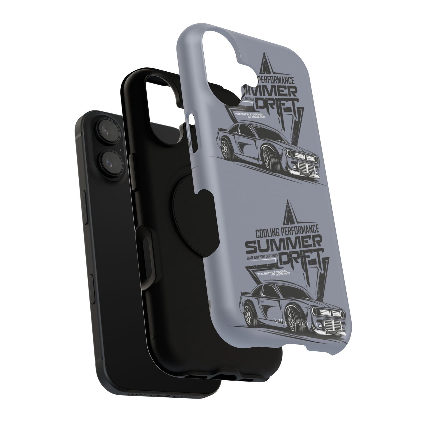Summer Drift Racing Impact-Resistant Phone Case
