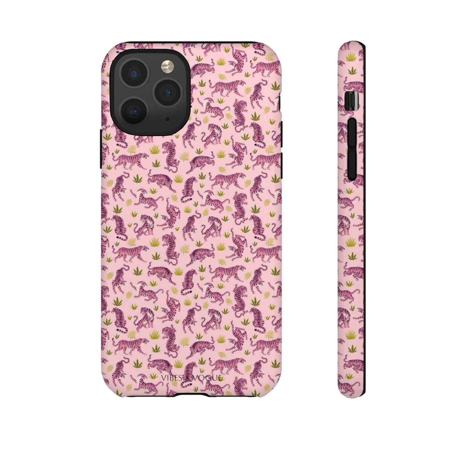 Pink Tiger Pattern Phone Case - Tough Cases