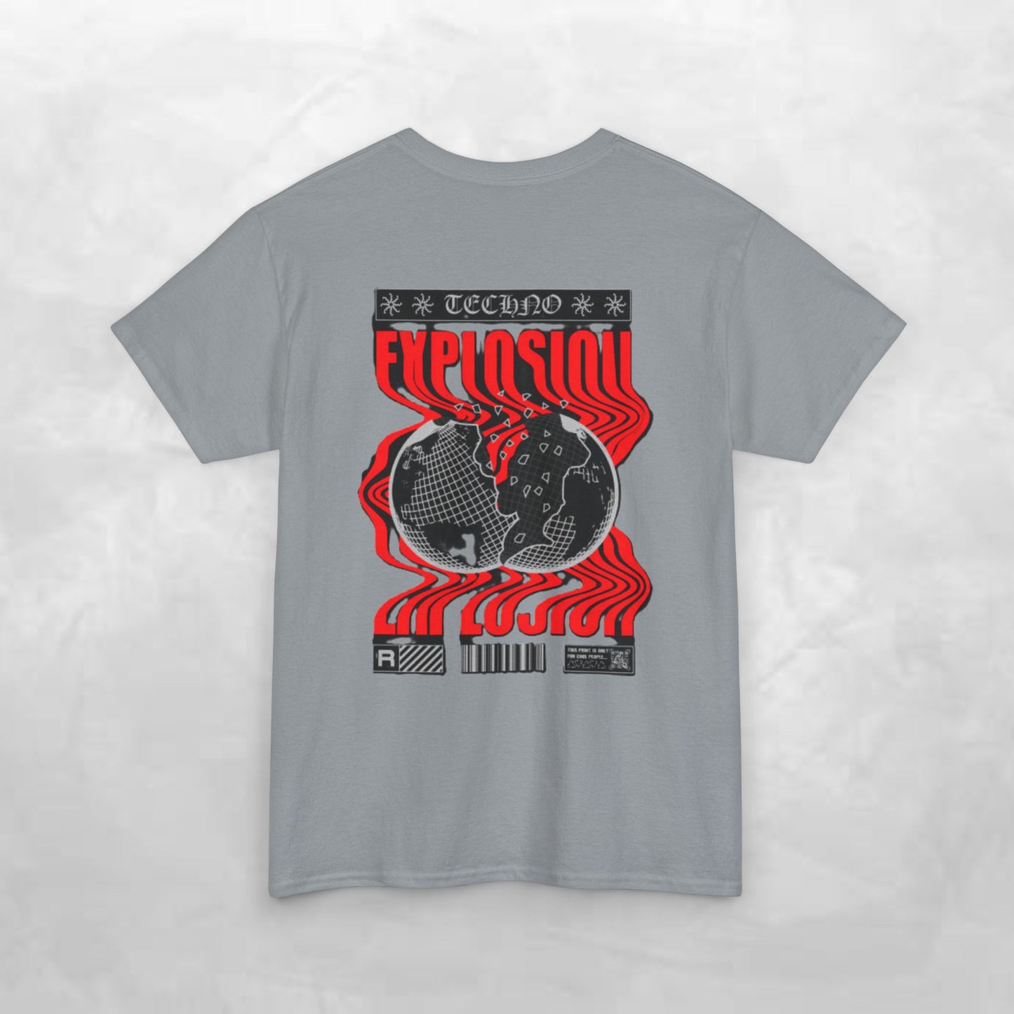 Graphic Tee for Music Lovers, Retro Explosion Design, Unisex Cotton Shirt, Perfect for Festivals, Concerts, Gift Idea