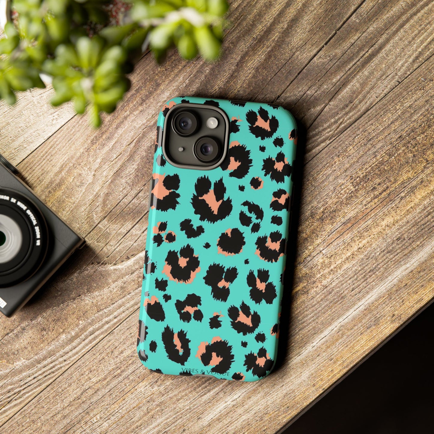 Leopard Print Phone Case, Tough Phone Case, Wild Style Accessory, Animal Print Cover, Stylish Phone Protection