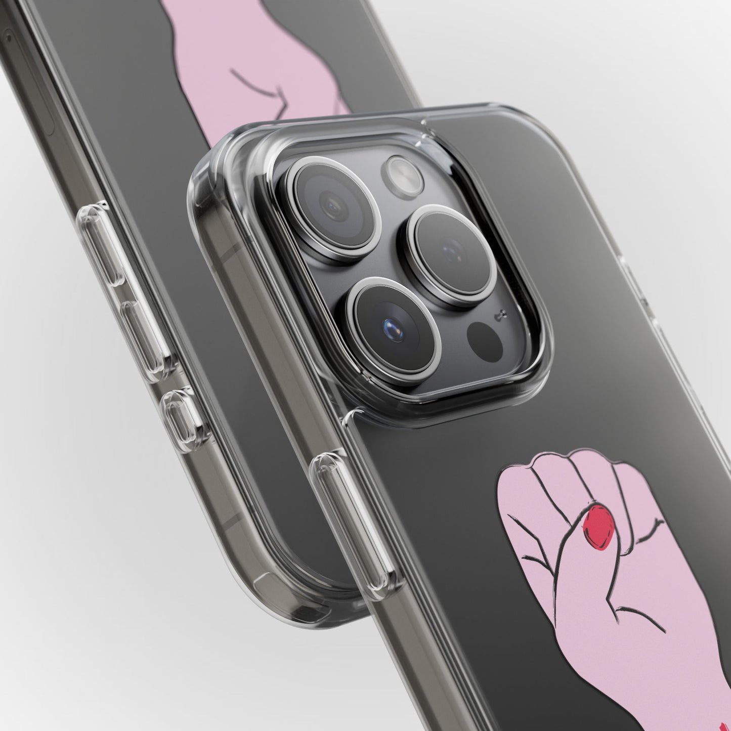 Empowering Clear Phone Case - 'GRL POWER' Design