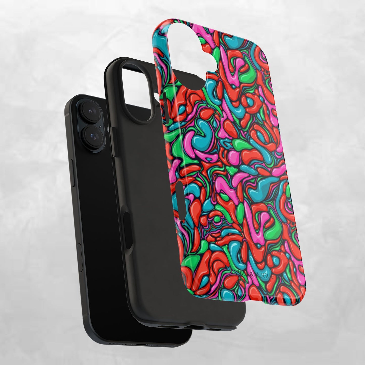 Vibrant Tough Phone Cases - Colorful Abstract Designs for Teens & Adults, Perfect Gift for Birthdays, Holidays, & Everyday Use
