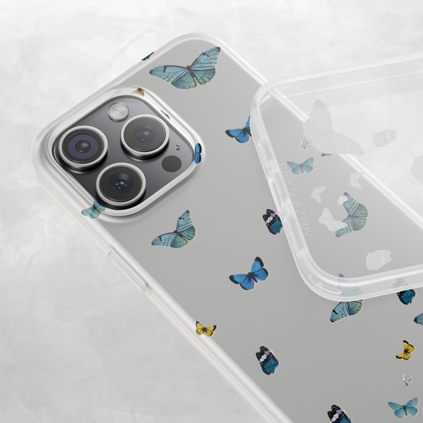 Butterfly Vibes Phone Case, Flexible Phone Cover, Elegant Phone Accessory, Gift for Nature Lovers, Spring Decor, Eco-Friendly Case