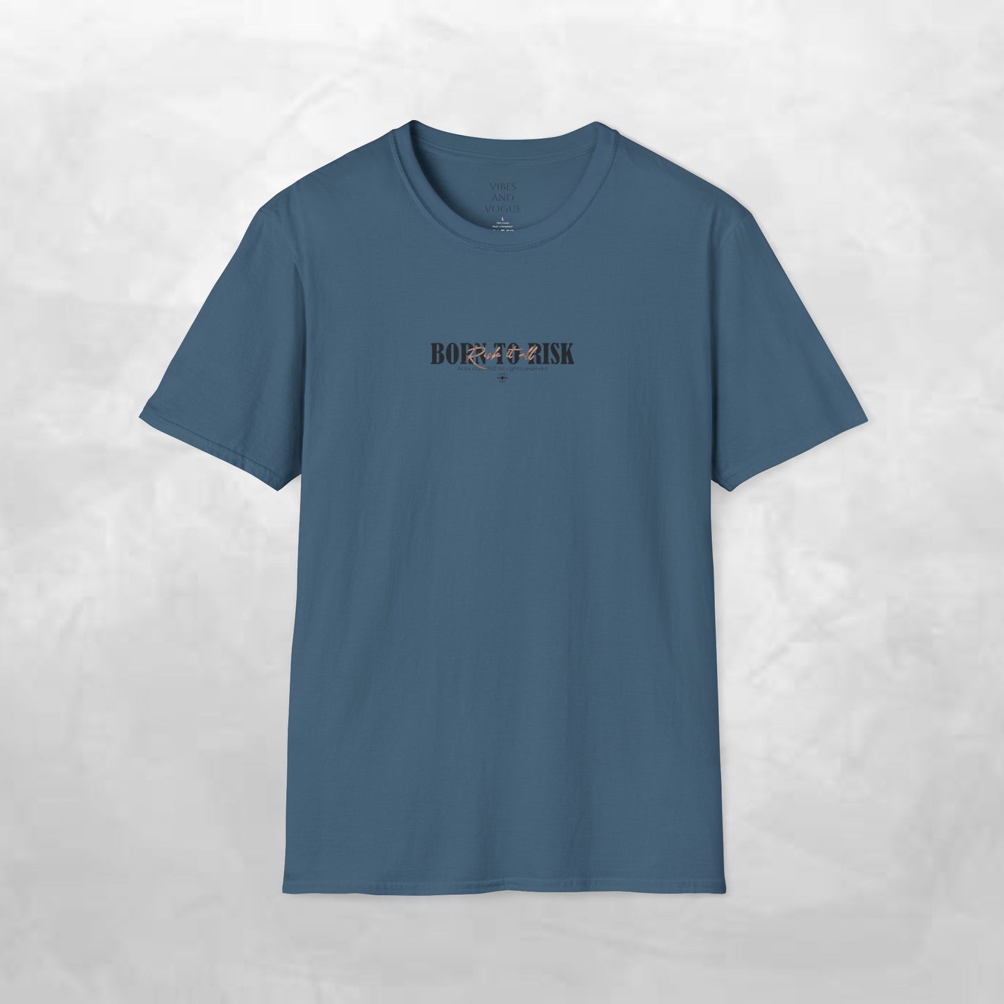 Born to Risk T-Shirt — Minimalist Motivational Graphic Tee