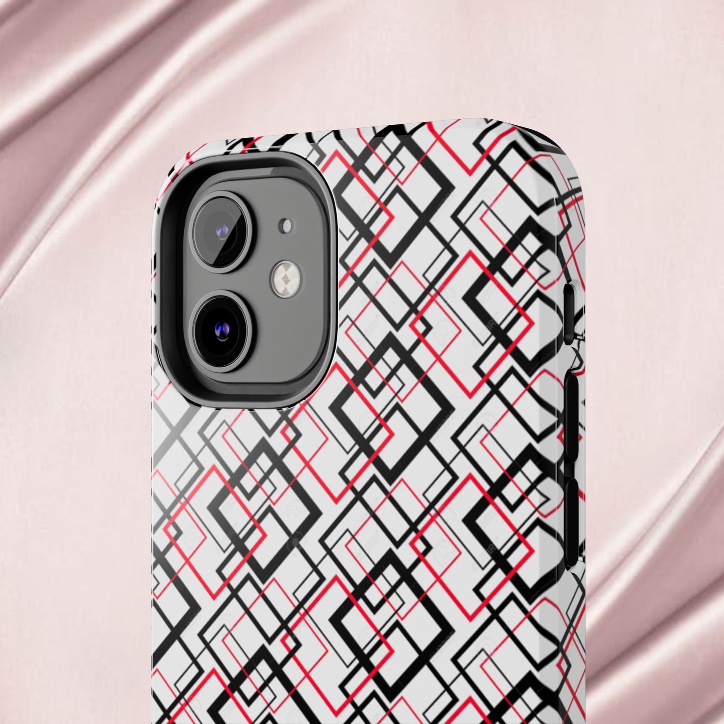 Stylish Geometric Tough Phone Case - Modern Design for Trendsetters
