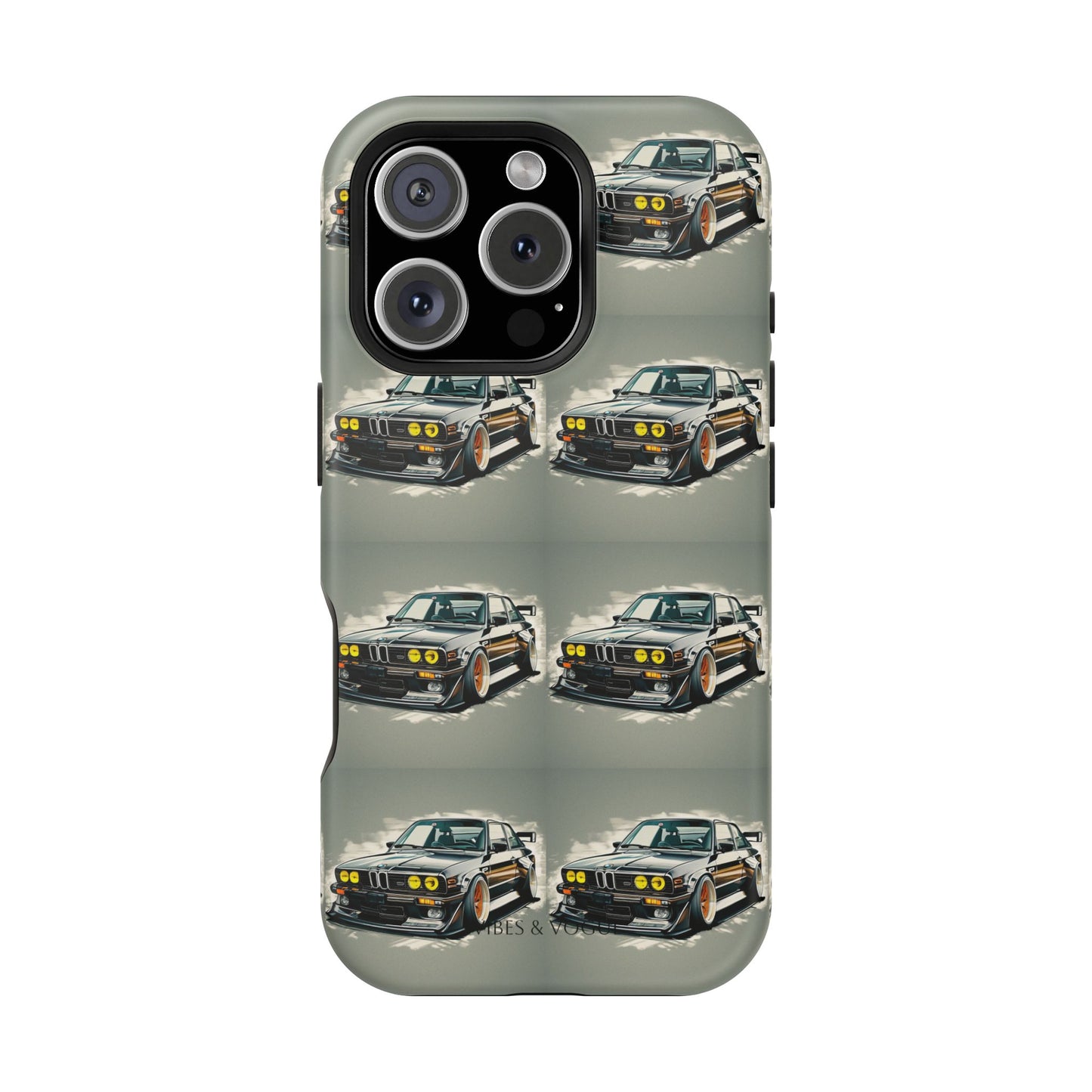 Stylish Car-Themed Magnetic Tough Cases - Perfect for Auto Enthusiasts