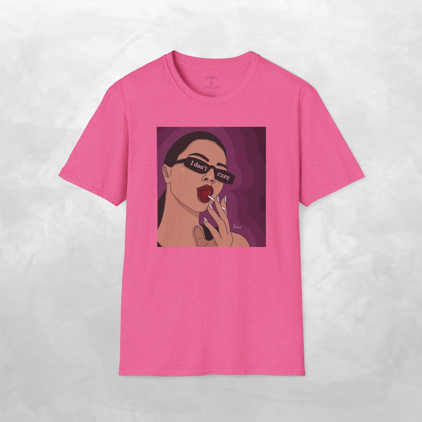 I Don't Care Graphic Unisex Softstyle T-Shirt – Casual Chic for Everyday Wear