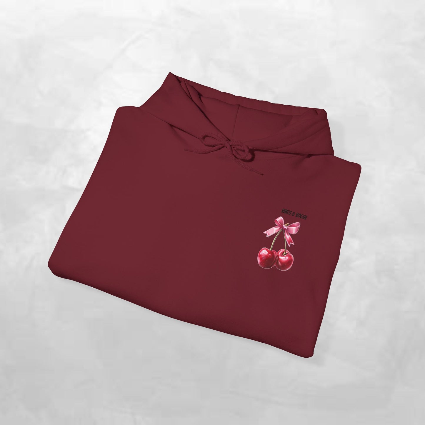 Cherry Bow Unisex Hoodie - Sweet, Cozy Style for Spring, Casual Wear, Gift for Birthdays, Summer Fun, Festival Fashion