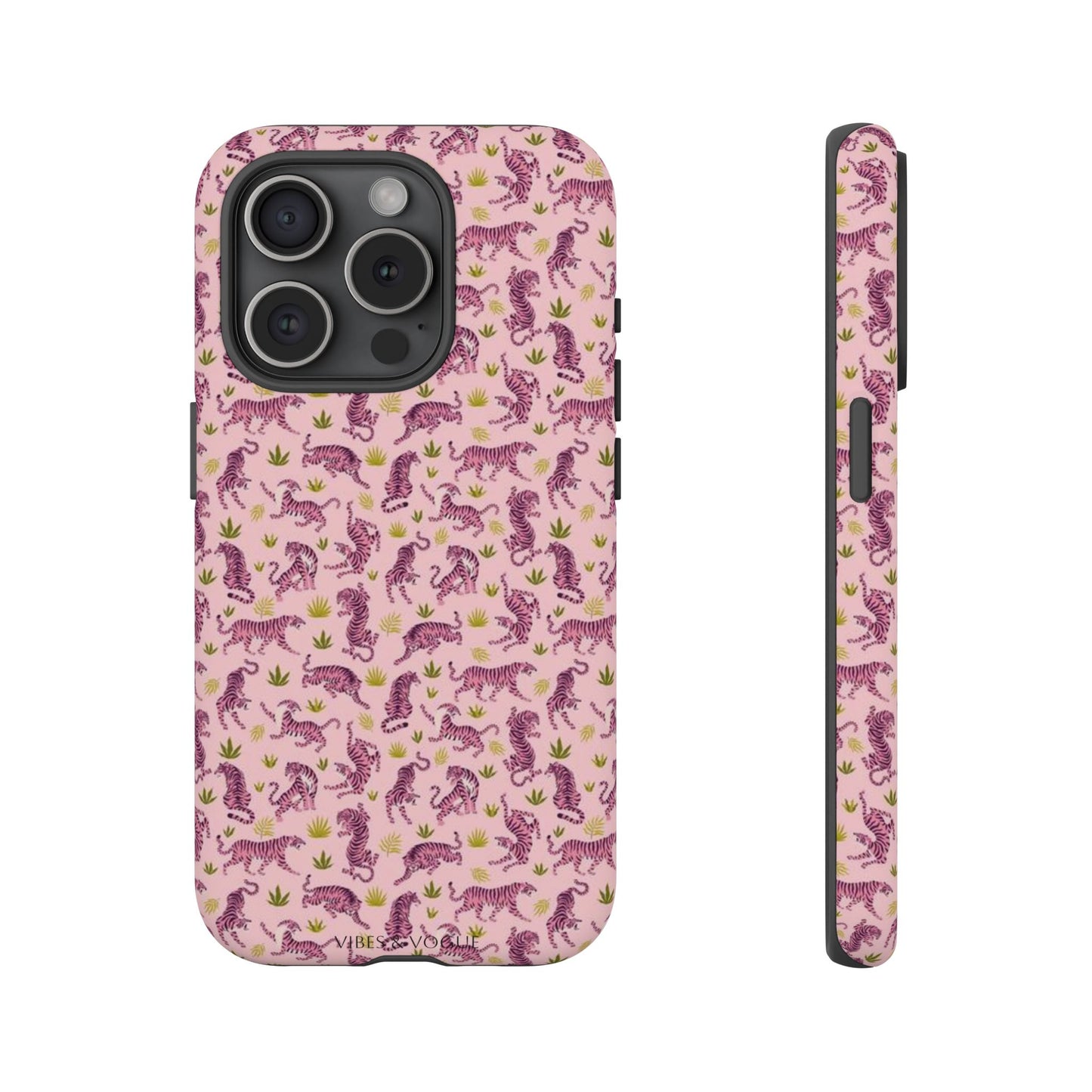 Pink Tiger Pattern Phone Case - Tough Cases