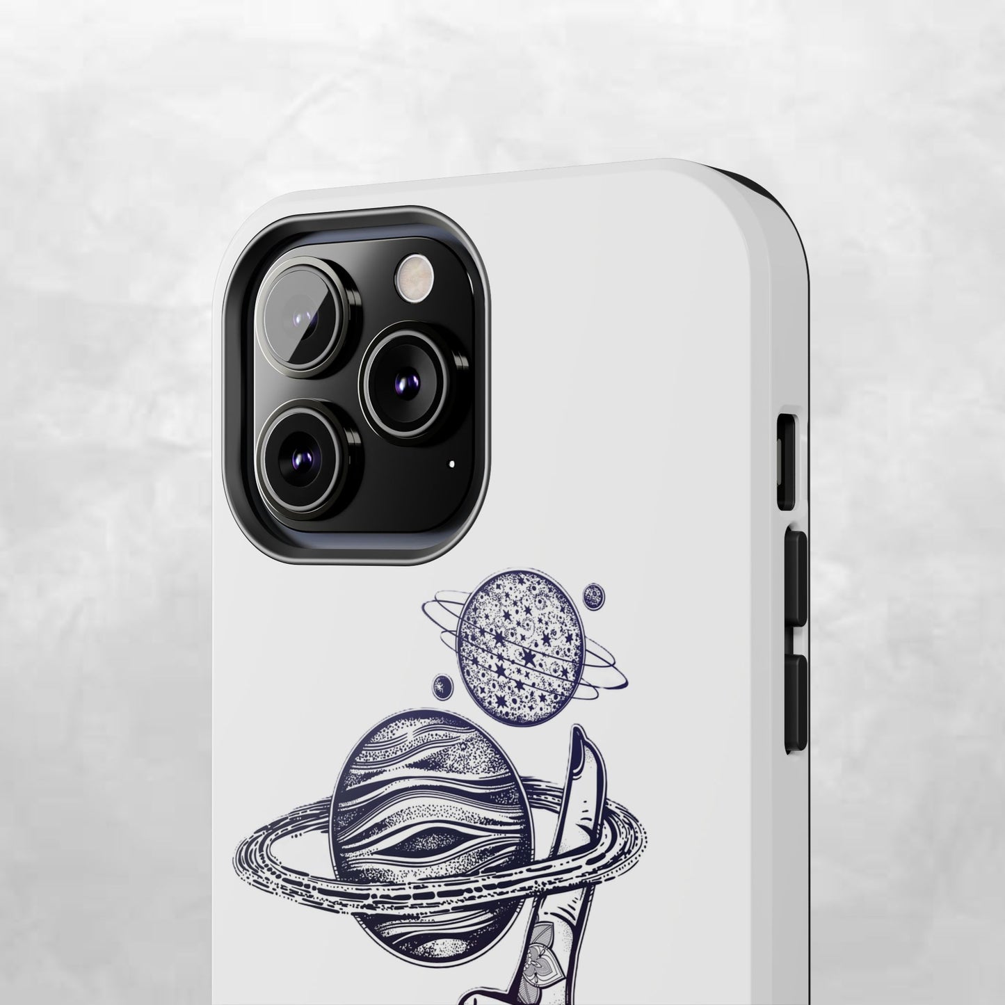 Cosmic Tattoo Phone Case, Unique Galaxy Cell Phone Cover, Gift for Astronomers, Trendy Space Phone Protector, Birthday and Holiday Gift